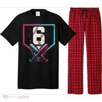 6th Birthday Baseball Home Plate Drip Ice Cream Sprinkle Gift Pajama Set thumb 0