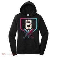 6th Birthday Baseball Home Plate Drip Ice Cream Sprinkle Gift Women's Hoodie thumb 0