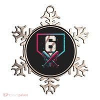 6th Birthday Baseball Home Plate Drip Ice Cream Sprinkle Gift Ornament thumb 0