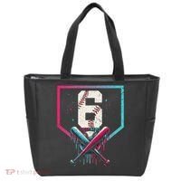 6th Birthday Baseball Home Plate Drip Ice Cream Sprinkle Gift Tote Bag thumb 0