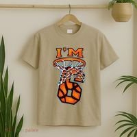 6th Birthday Basketball IM 6 Boy Girl 6th Birthday T-Shirt thumb 2