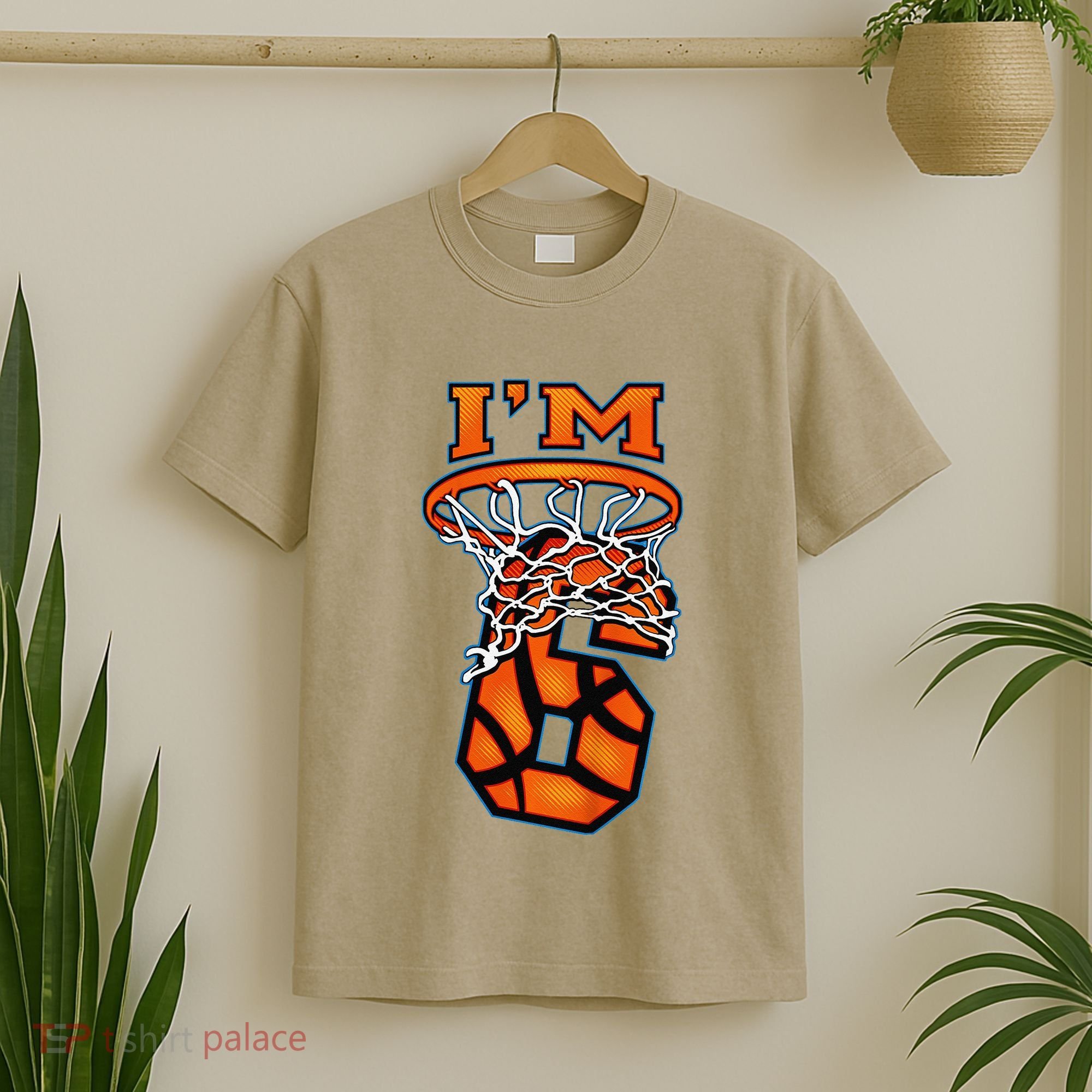 6th Birthday Basketball IM 6 Boy Girl 6th Birthday T-Shirt