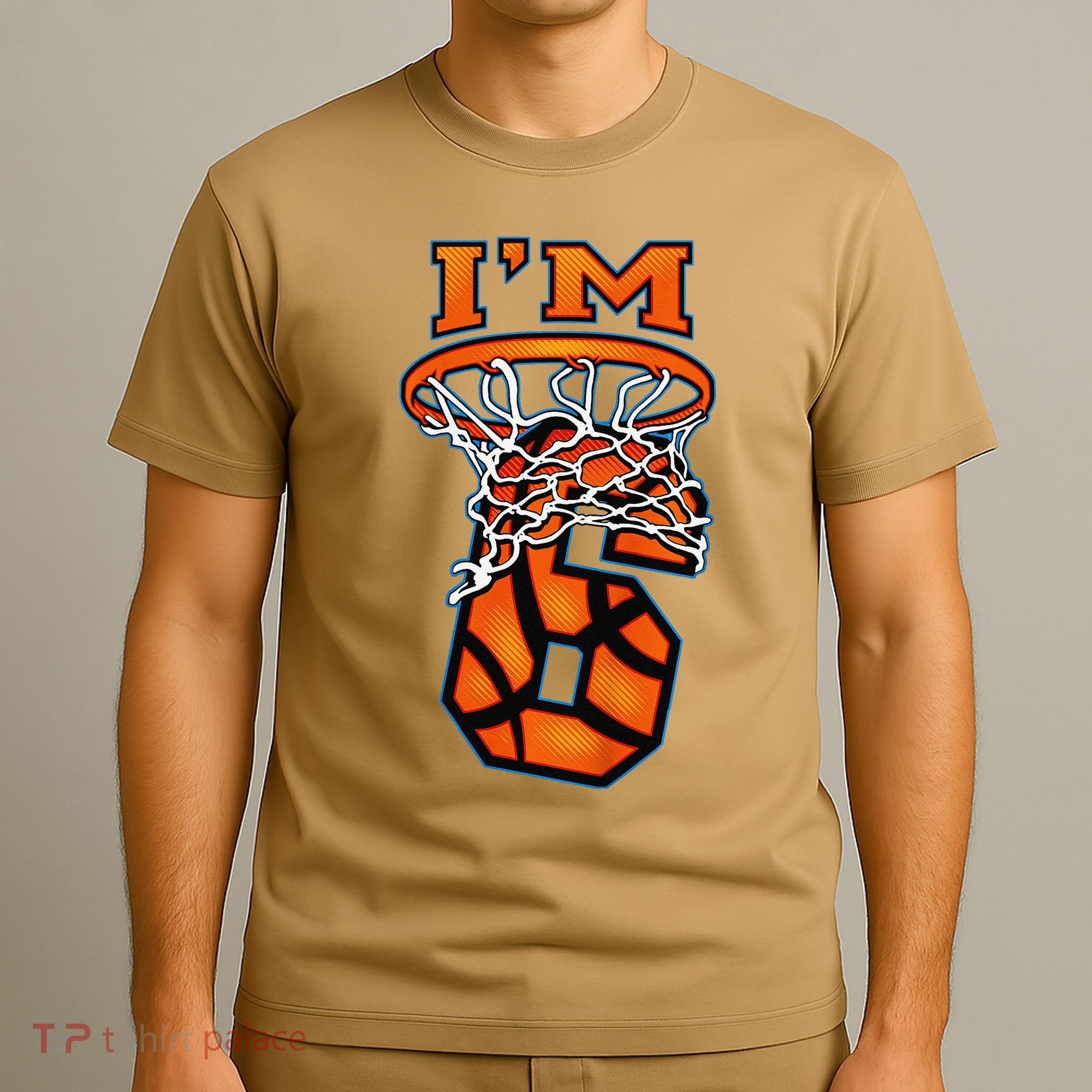 6th Birthday Basketball IM 6 Boy Girl 6th Birthday T-Shirt
