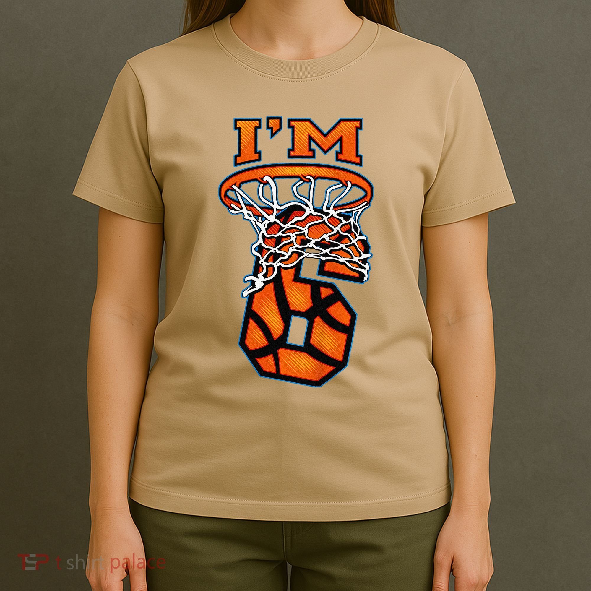 6th Birthday Basketball IM 6 Boy Girl 6th Birthday T-Shirt