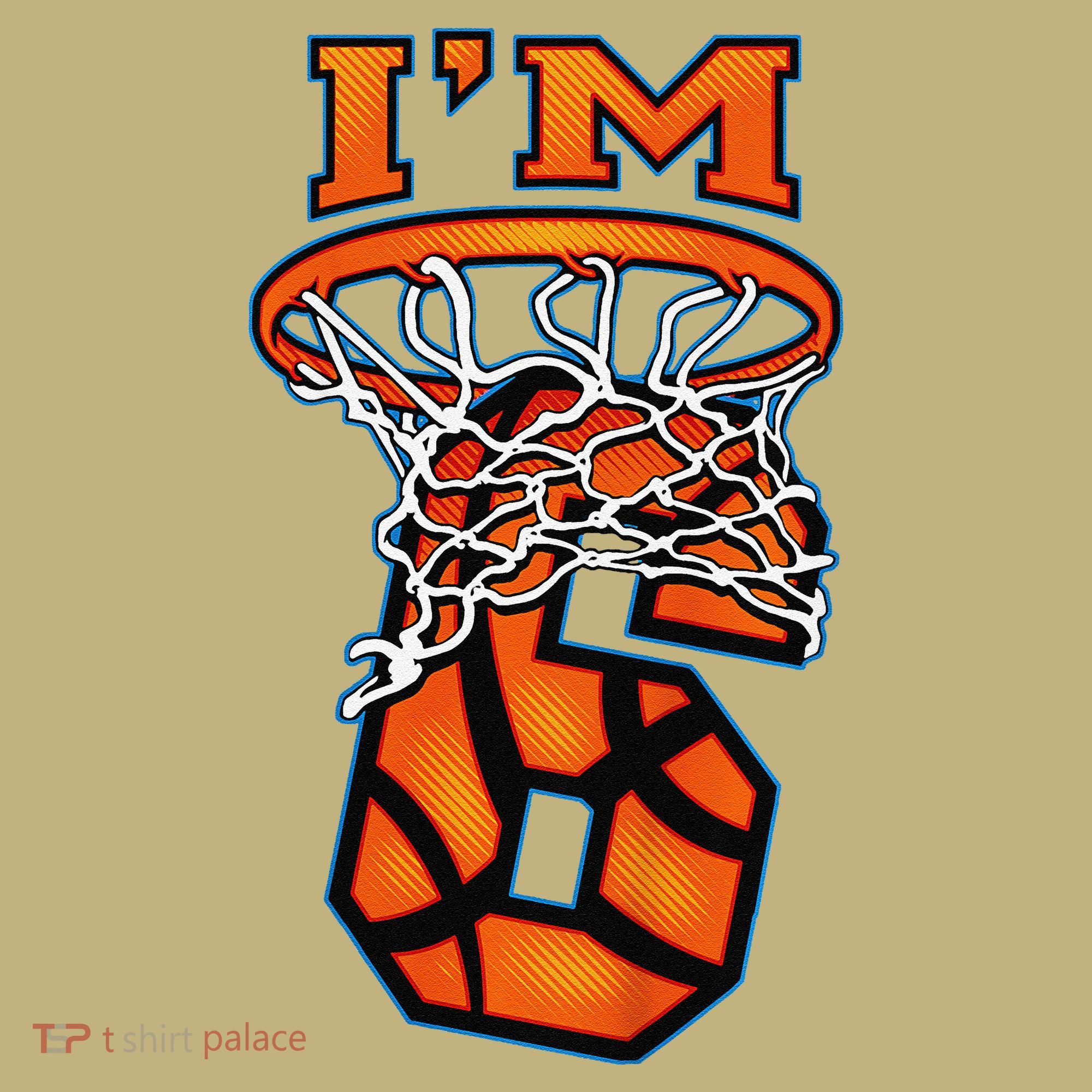 6th Birthday Basketball IM 6 Boy Girl 6th Birthday T-Shirt