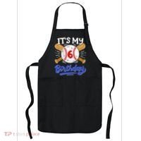 6th Baseball Birthday Party Sport Fan 6 Years Old Apron thumb 0