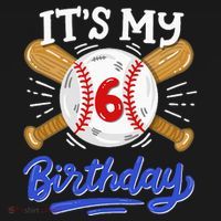 6th Baseball Birthday Party Sport Fan 6 Years Old Women's Hoodie thumb 2
