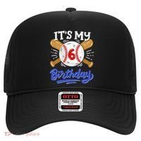 6th Baseball Birthday Party Sport Fan 6 Years Old Hat thumb 0