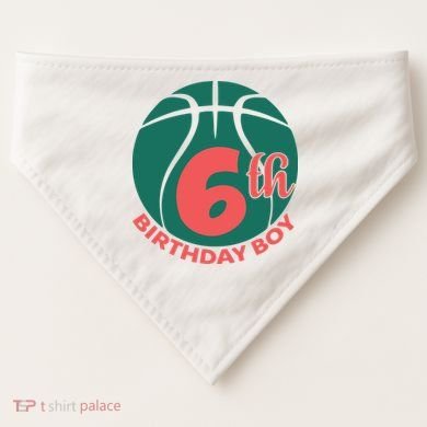 6th Birthday Boy Gift For Birthday USA-Made Doggie Bandana