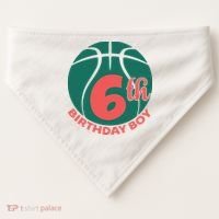 6th Birthday Boy Gift For Birthday USA-Made Doggie Bandana thumb 0