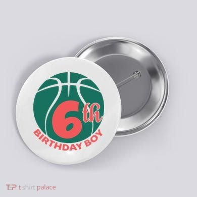 6th Birthday Boy Gift For Birthday Button