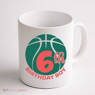 6th Birthday Boy Gift For Birthday Coffee Mug back
