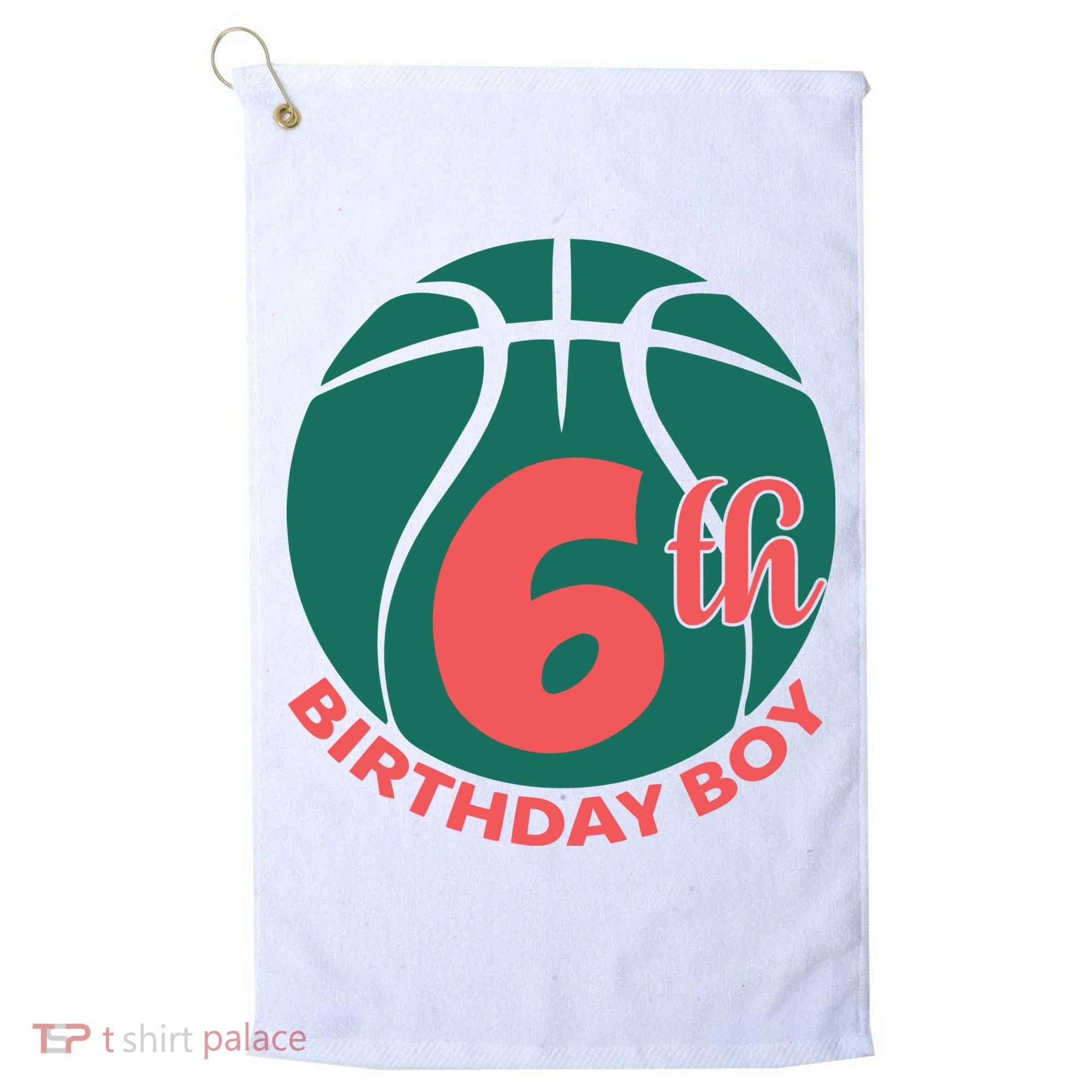 6th Birthday Boy Gift For Birthday Golf Towel