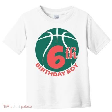 6th Birthday Boy Gift For Birthday Toddler T-Shirt