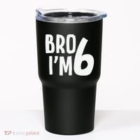 6th Birthday Boy Bro I’M 6 Year Old Six Bday Tumbler thumb 0