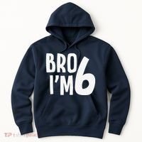 6th Birthday Boy Bro I’M 6 Year Old Six Bday Hoodie thumb 0