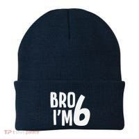 6th Birthday Boy Bro I’M 6 Year Old Six Bday Beanie thumb 0