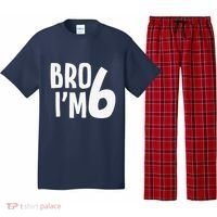 6th Birthday Boy Bro I’M 6 Year Old Six Bday Pajama Set thumb 0