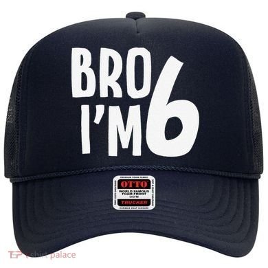 6th Birthday Boy Bro I’M 6 Year Old Six Bday Hat