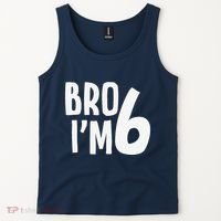 6th Birthday Boy Bro I’M 6 Year Old Six Bday Tank Top thumb 2