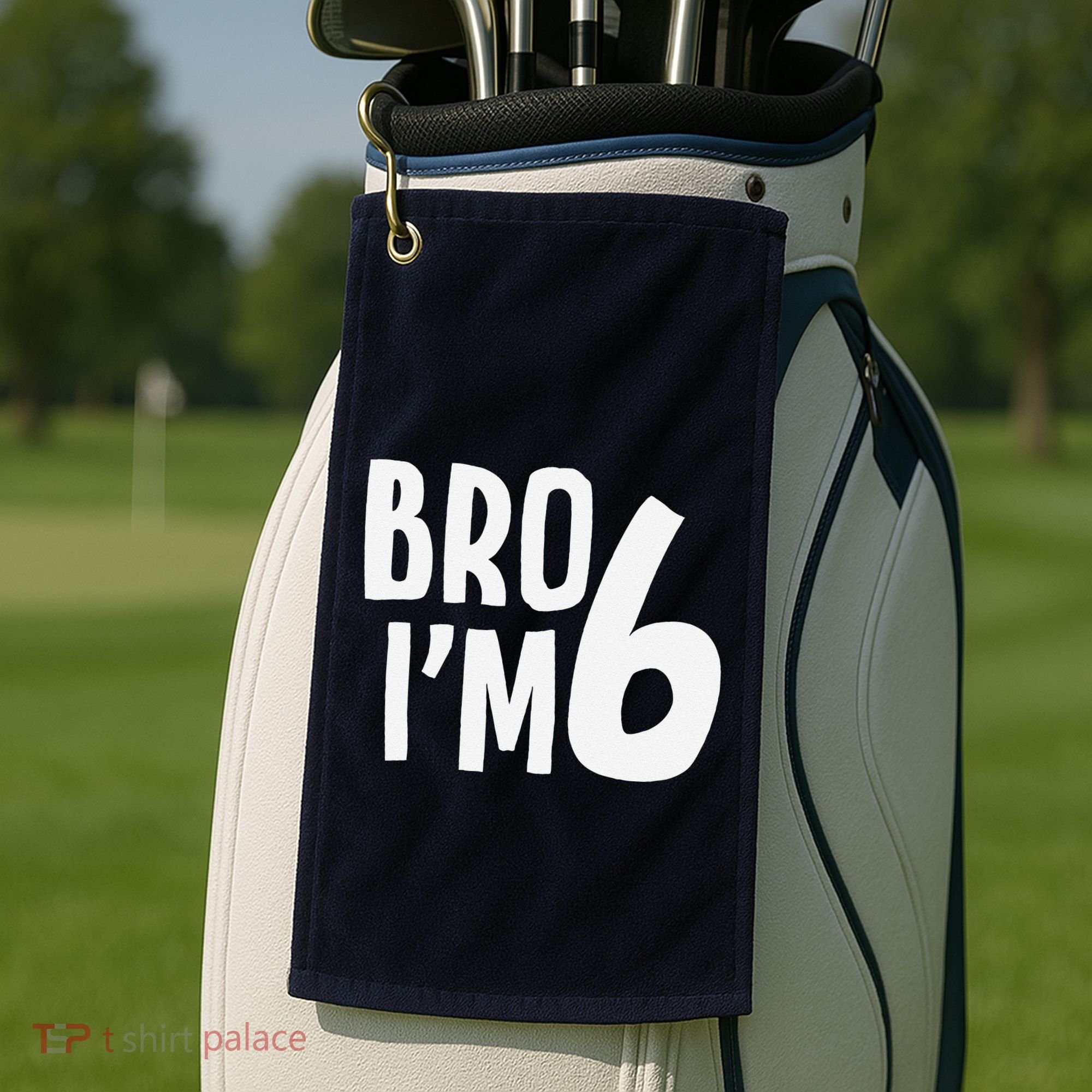 6th Birthday Boy Bro I’M 6 Year Old Six Bday Golf Towel