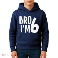 6th Birthday Boy Bro I’M 6 Year Old Six Bday Kids Hoodie thumb 4