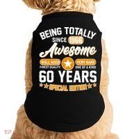 60th Birthday Being Totally Awesome Since 1966 Special Edition  Doggie Tank thumb 0