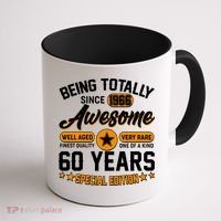 60th Birthday Being Totally Awesome Since 1966 Special Edition  Coffee Mug thumb 1