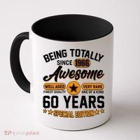 60th Birthday Being Totally Awesome Since 1966 Special Edition  Coffee Mug thumb 0