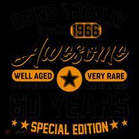 60th Birthday Being Totally Awesome Since 1966 Special Edition  Coffee Mug thumb 5