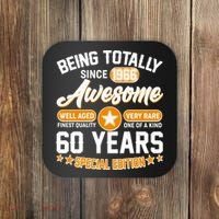 60th Birthday Being Totally Awesome Since 1966 Special Edition  Coaster thumb 0