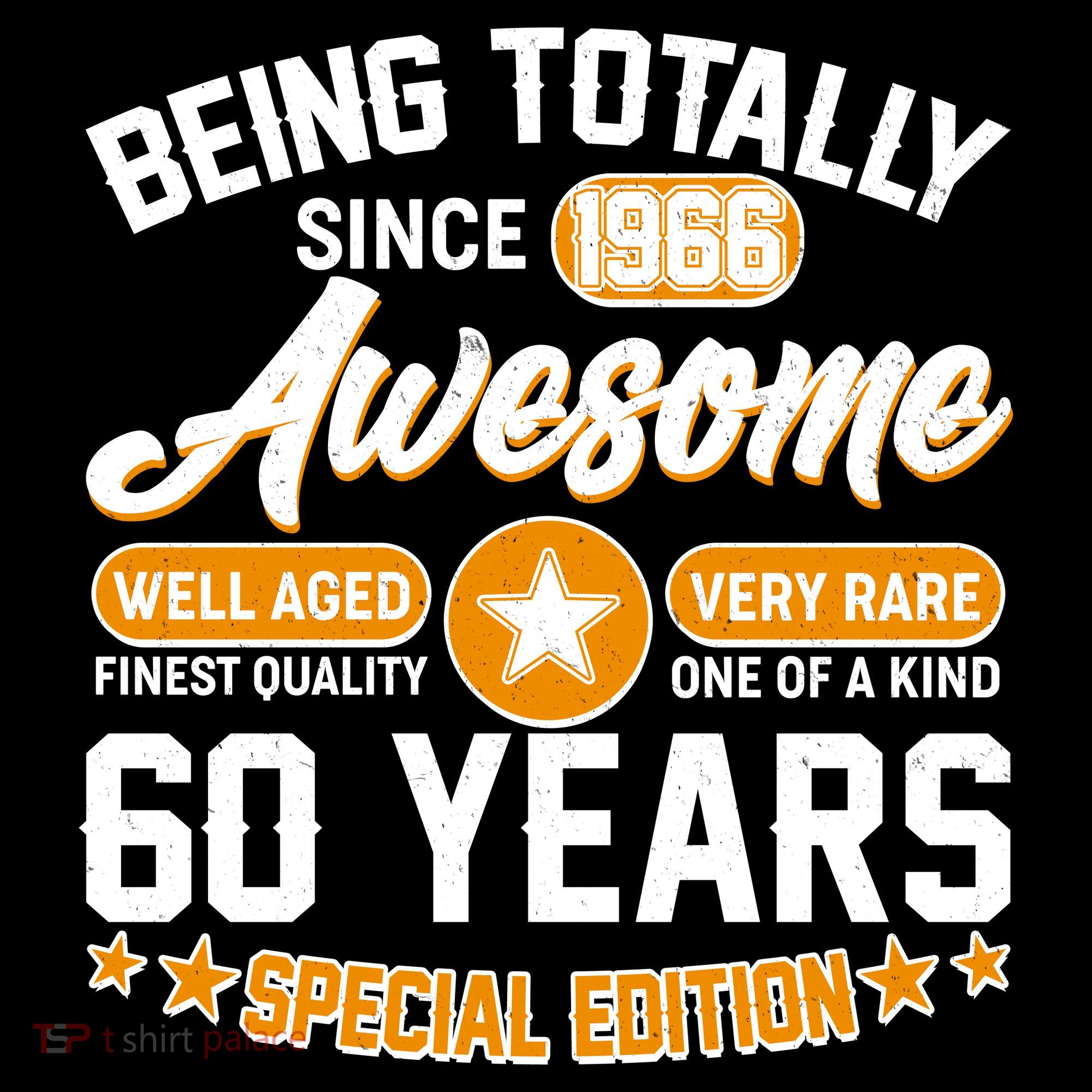 60th Birthday Being Totally Awesome Since 1966 Special Edition  Ornament