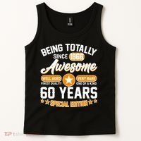 60th Birthday Being Totally Awesome Since 1966 Special Edition  Tank Top thumb 2