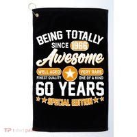 60th Birthday Being Totally Awesome Since 1966 Special Edition  Golf Towel thumb 0