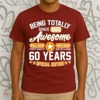60th Birthday Being Totally Awesome Since 1966 Special Edition  T-Shirt thumb 3