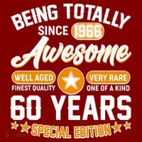 60th Birthday Being Totally Awesome Since 1966 Special Edition  Mousepad thumb 1