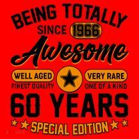 60th Birthday Being Totally Awesome Since 1966 Special Edition  Santa Hat thumb 1