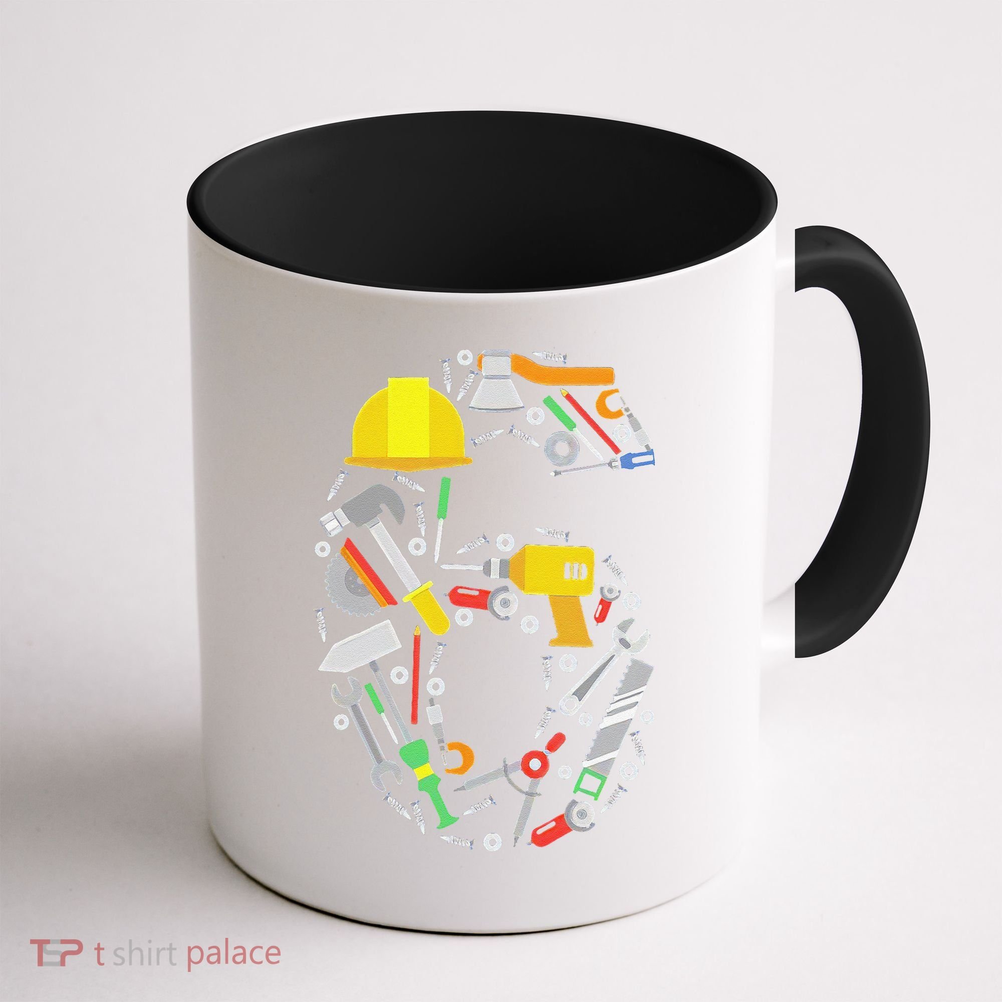 6th Birthday Builder Workman Handyman Tools Coffee Mug
