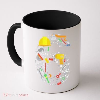 6th Birthday Builder Workman Handyman Tools Coffee Mug