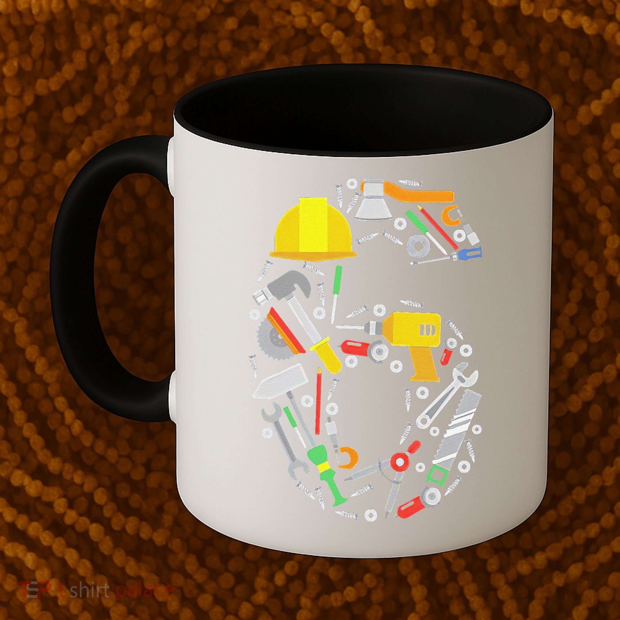 6th Birthday Builder Workman Handyman Tools Coffee Mug