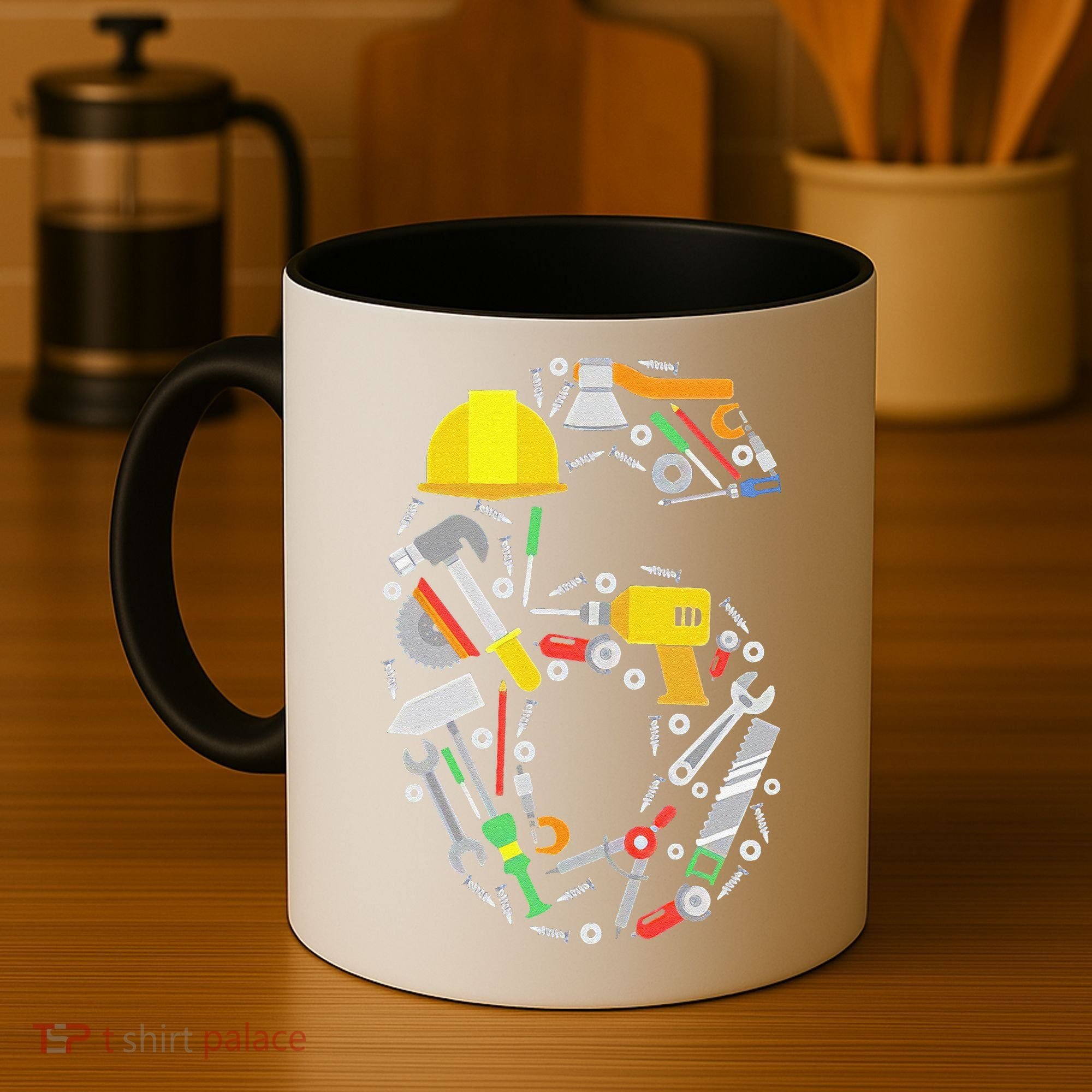 6th Birthday Builder Workman Handyman Tools Coffee Mug