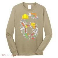 6th Birthday Builder Workman Handyman Tools Long Sleeve Shirt thumb 0