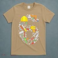 6th Birthday Builder Workman Handyman Tools T-Shirt thumb 5