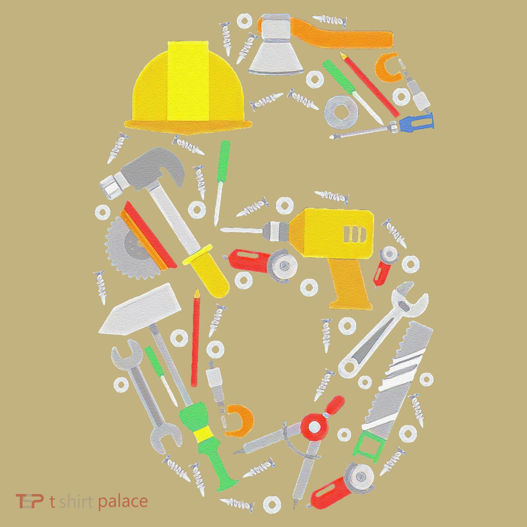 6th Birthday Builder Workman Handyman Tools T-Shirt