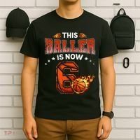 6th Birthday Basketball Player Gifts 6 Years Old Kids T-Shirt thumb 6