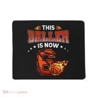 6th Birthday Basketball Player Gifts 6 Years Old Kids Mousepad thumb 0