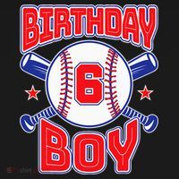 6th Birthday Baseball Big Number Six 6 Year Old Boy Girl Women's Tank Top thumb 5