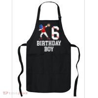 6th Birthday Baseball Big Number Six 6 Year Old Gift Apron thumb 0