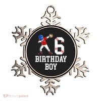6th Birthday Baseball Big Number Six 6 Year Old Gift Ornament thumb 0