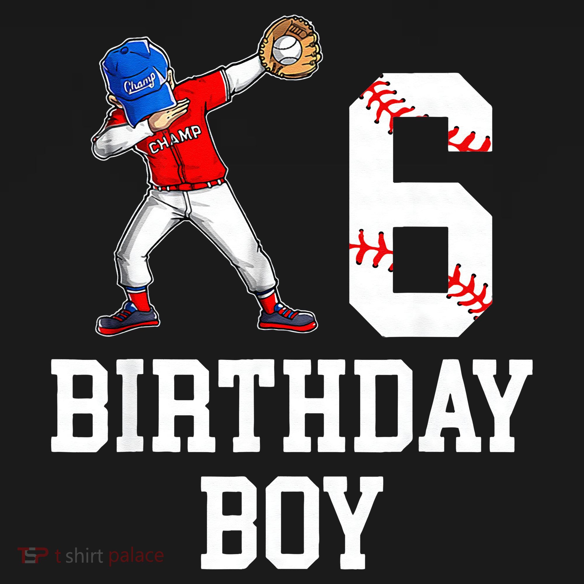 6th Birthday Baseball Big Number Six 6 Year Old Gift Women's Tank Top